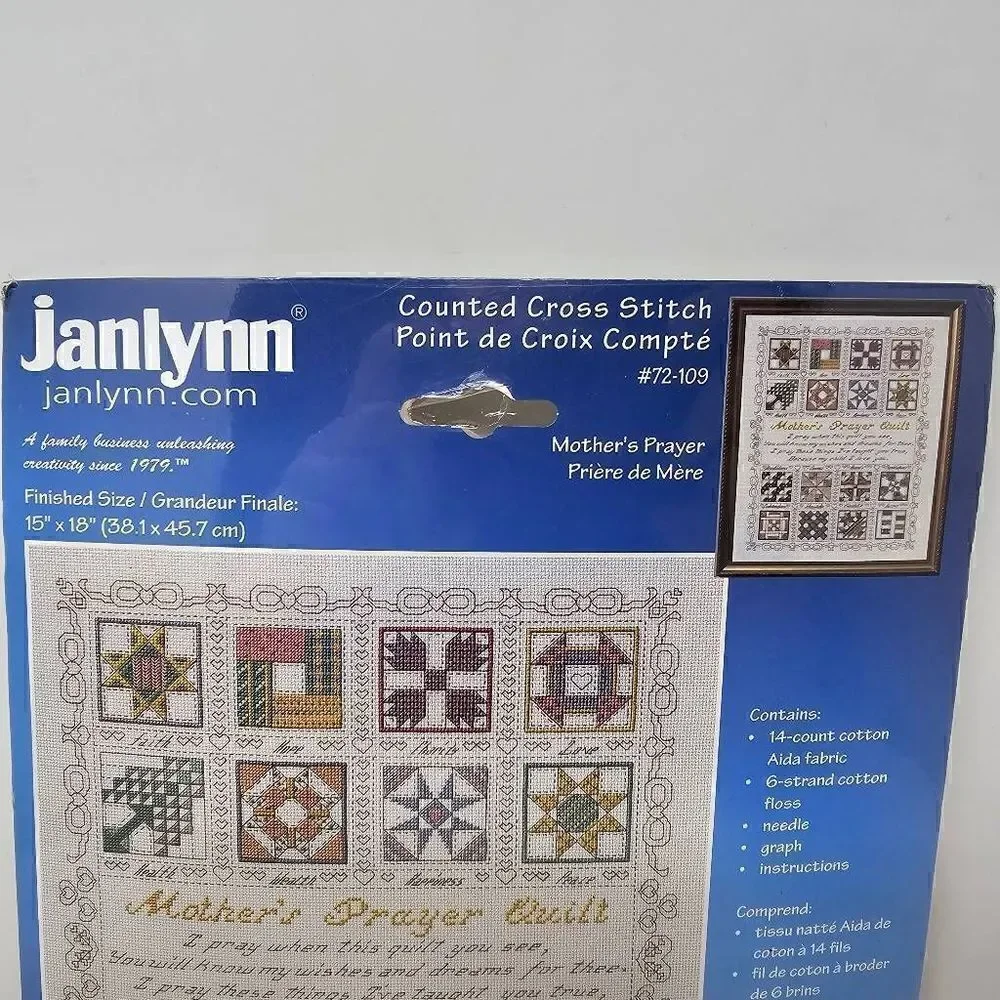 JANLYNN COUNTED CROSS STITCH KIT MOTHERS PRAYER 2001 15